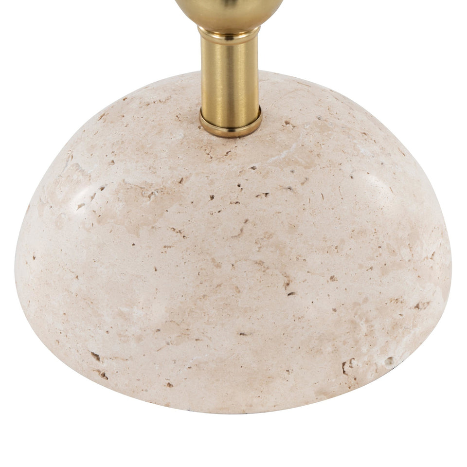 Cone Travertine 27" Table Lamp - Set of 2
