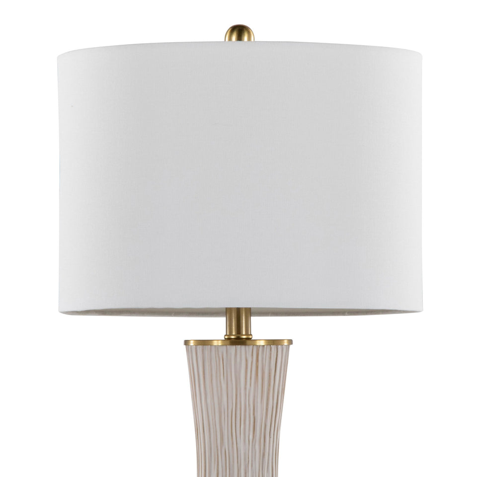 Gemma 28" Brush Ceramic Table Lamp - Set of 2
