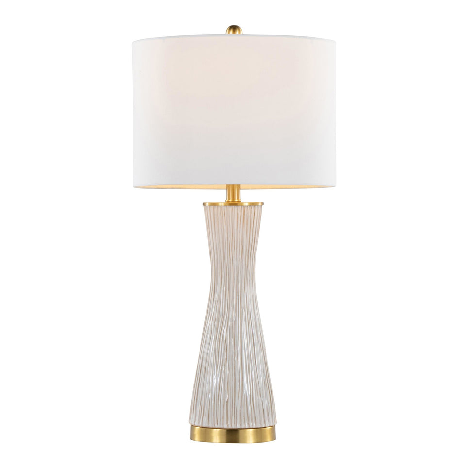 Gemma 28" Brush Ceramic Table Lamp - Set of 2