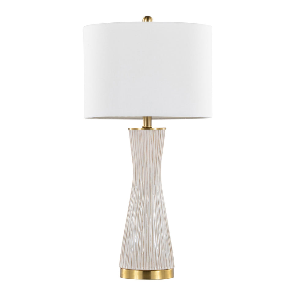 Gemma 28" Brush Ceramic Table Lamp - Set of 2