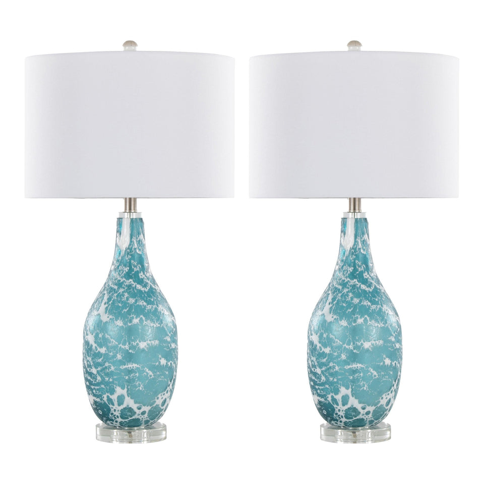 Rocca 29" Glass Table Lamp - Set of 2
