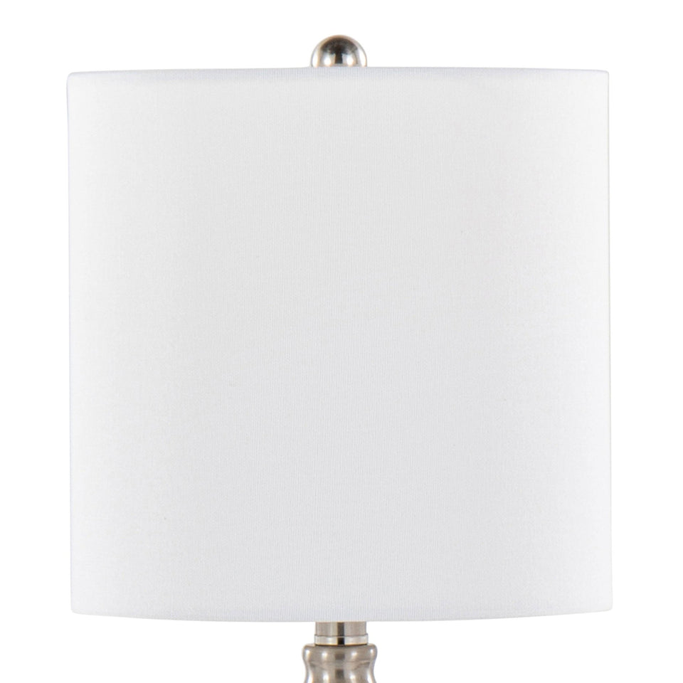 Belle 20" Glass Accent Lamp - Set of 2