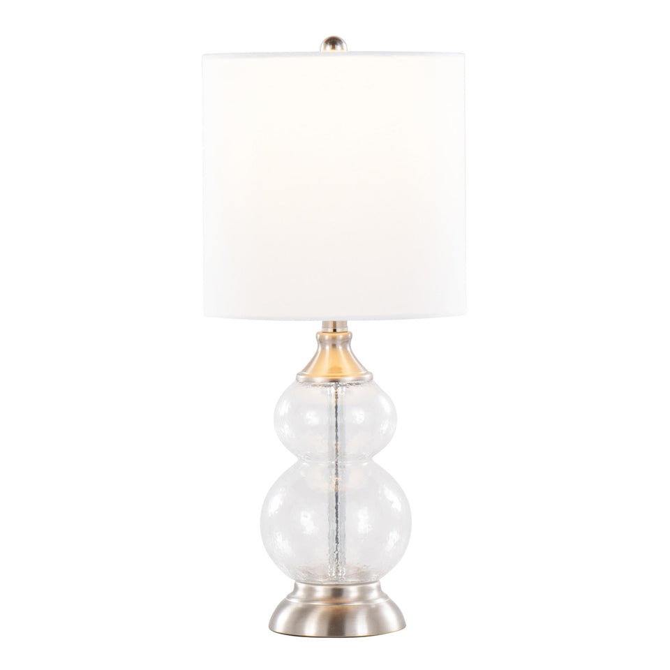 Belle 20" Glass Accent Lamp - Set of 2