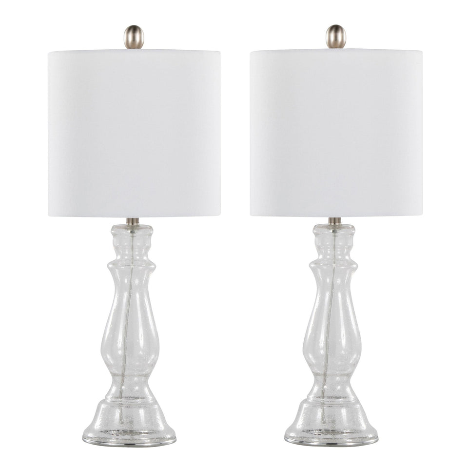 Bishop 24" Glass Table Lamp - Set of 2