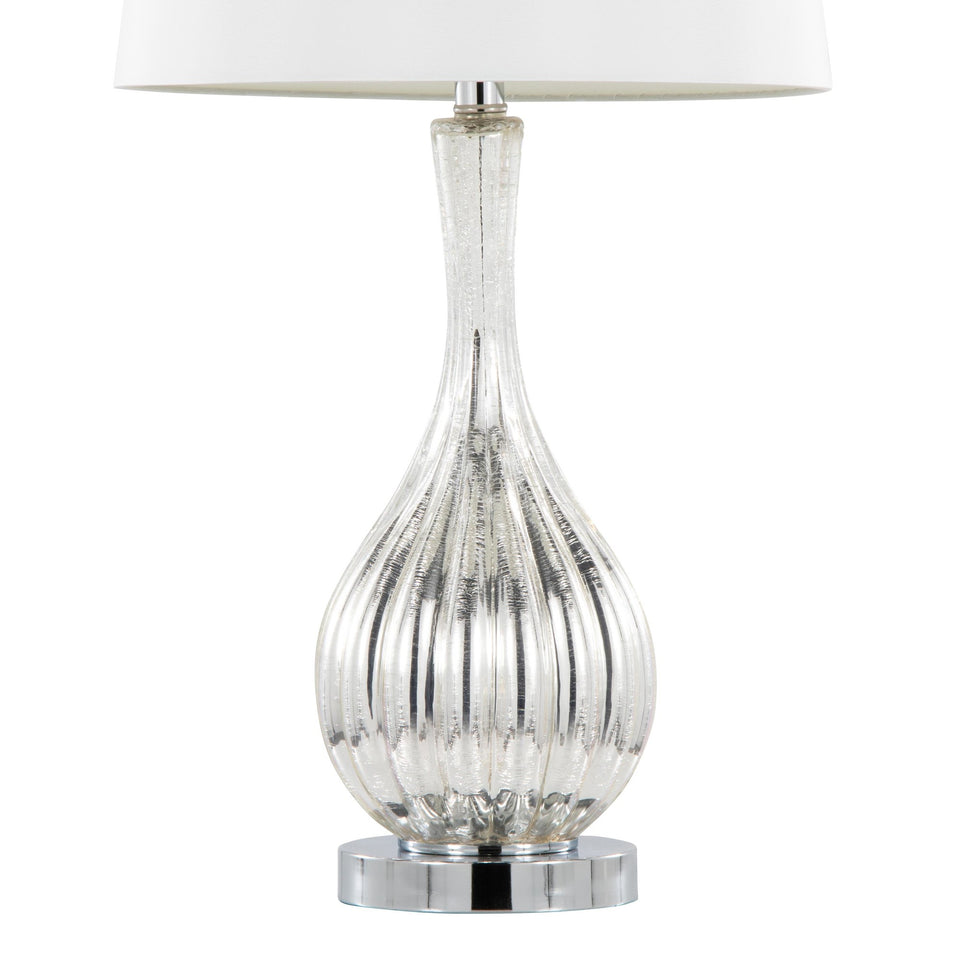 Jenny 27" Glass Table Lamp - Set of 2