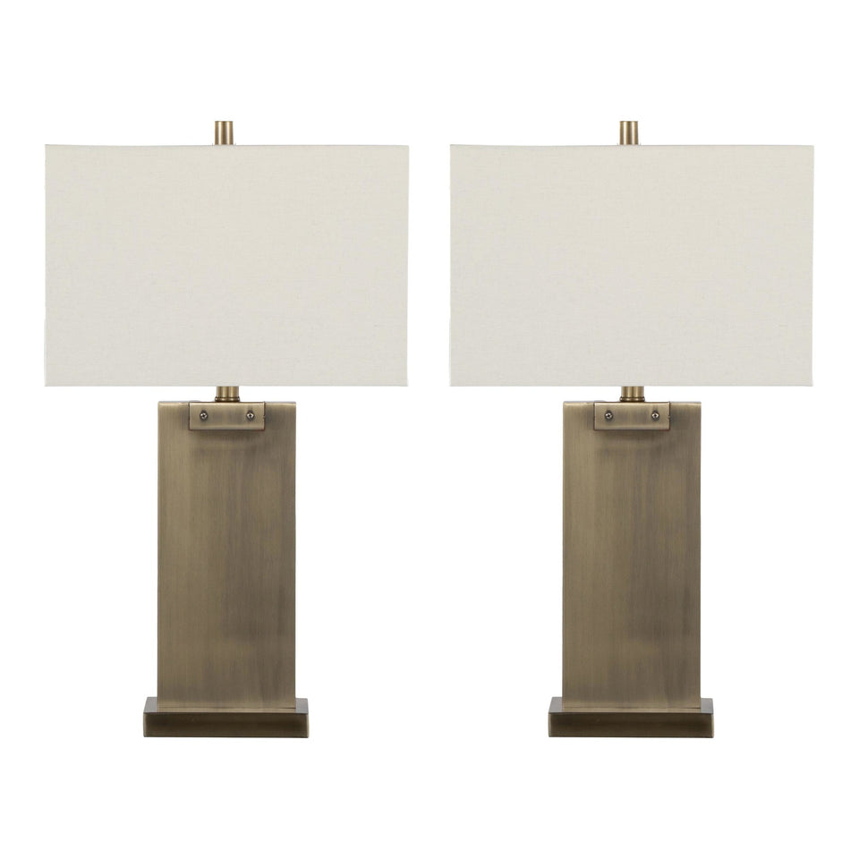 Royce 26" Metal Table Lamp - Set of 2