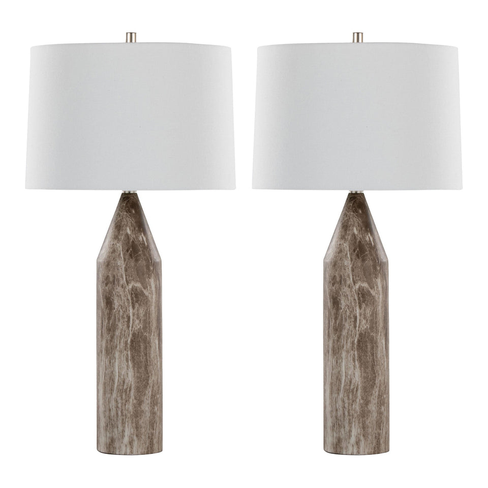 Point 30" Metal Table Lamp - Set of 2
