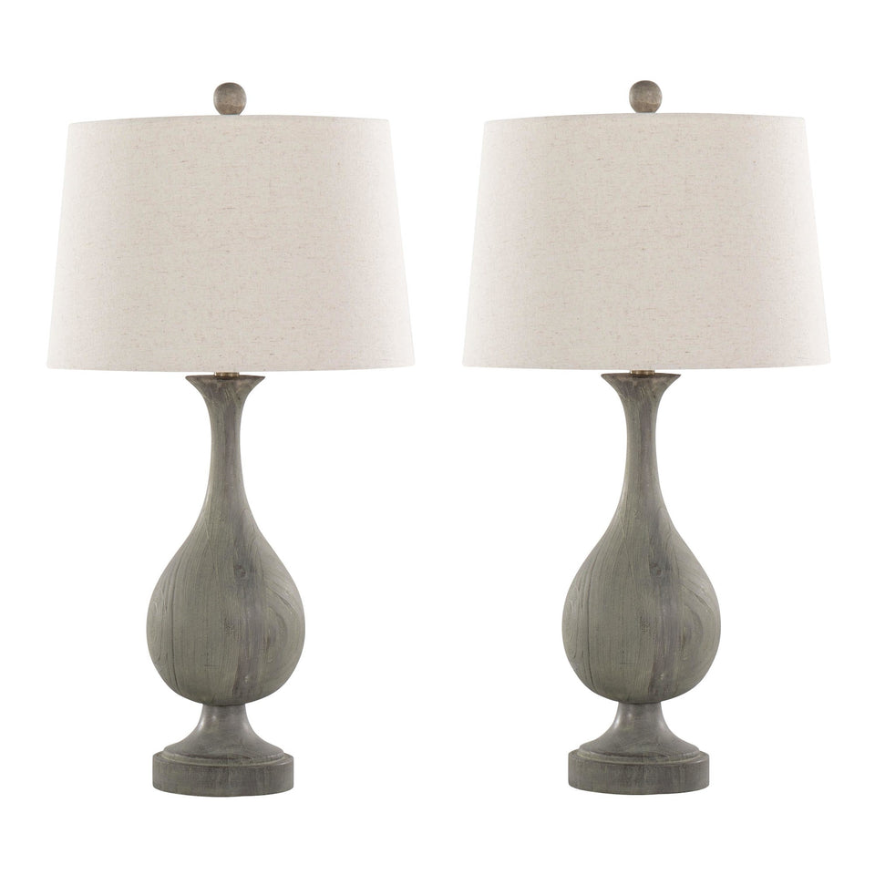 Cipolla Poly 29" Polyresin Table Lamp - Set of 2