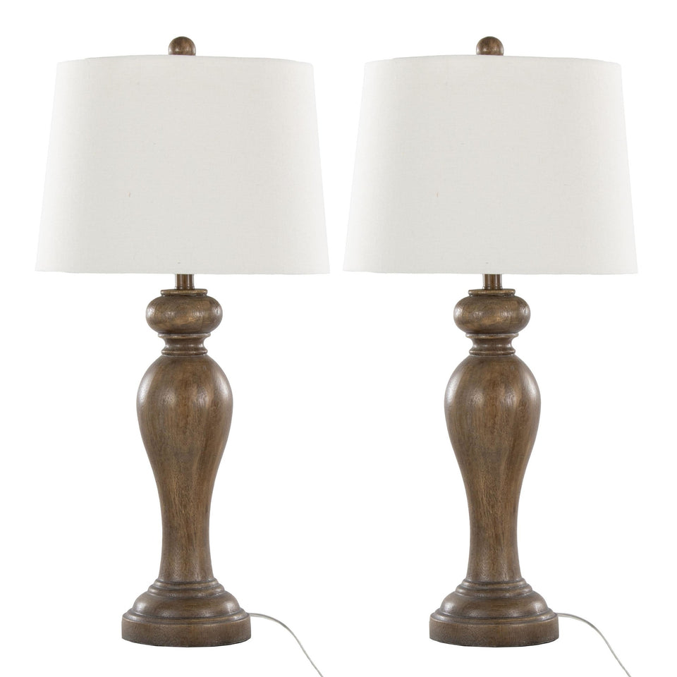 Peppa 31" Polyresin Table Lamp - Set of 2