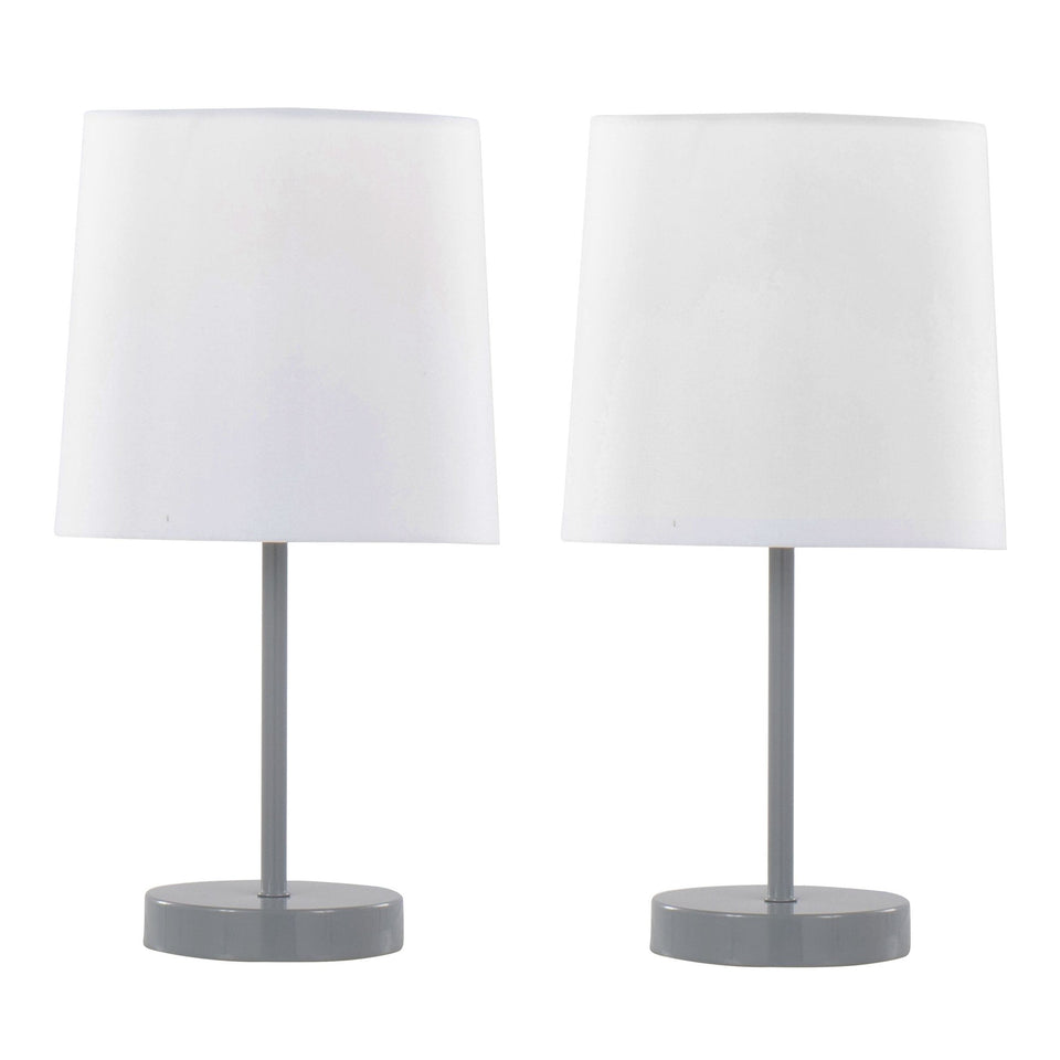 Cooper 16" Metal Accent Lamp - Set of 2