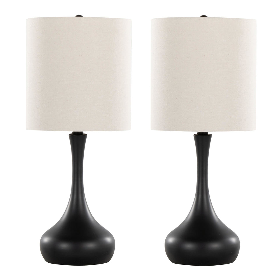 Genie 24" Metal Table Lamp - Set of 2