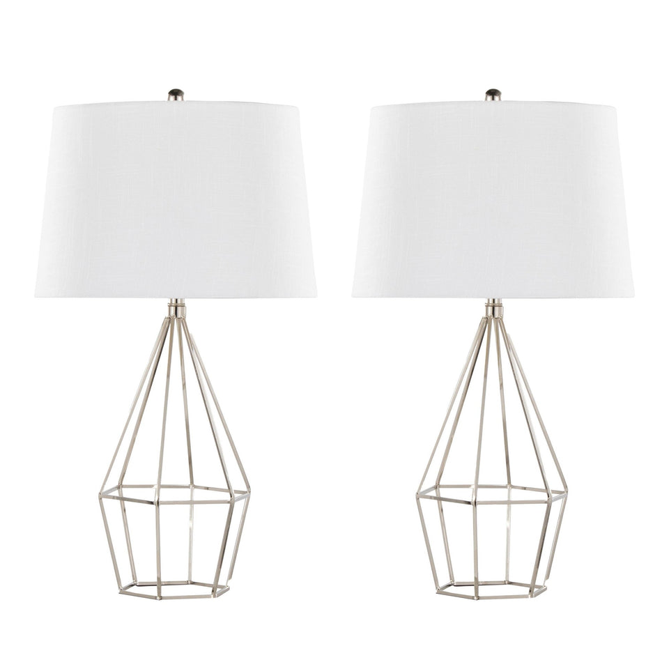 Geome 27" Metal Table Lamp - Set of 2