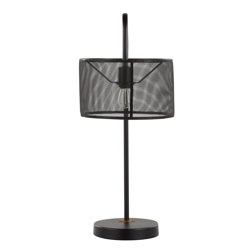 Mod Mesh 27" Metal Task Lamp with USB - Set of 2