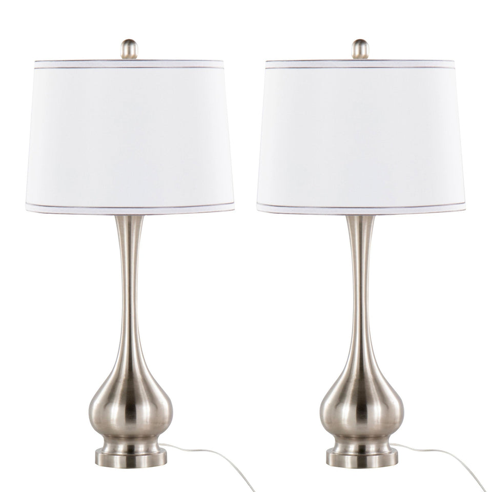 Cairo 28" Metal Table Lamp - Set of 2