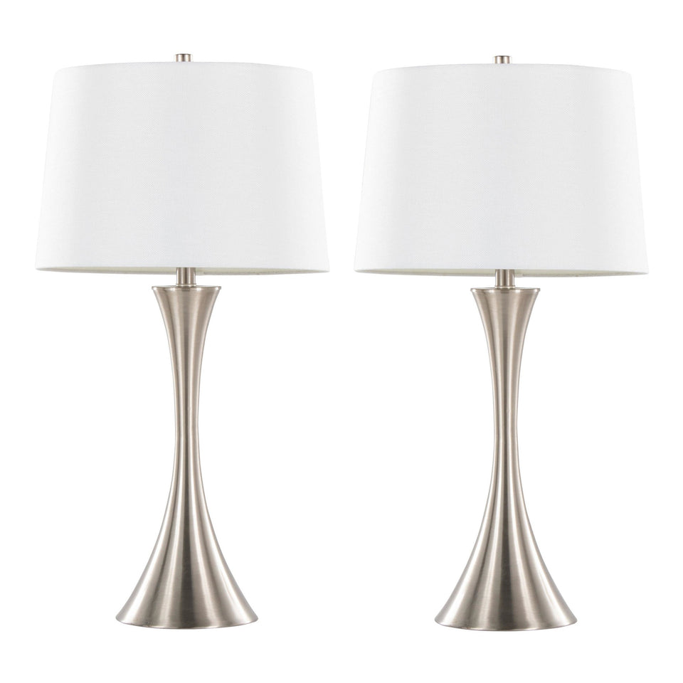 Lenuxe 29" Metal Table Lamp - Set of 2