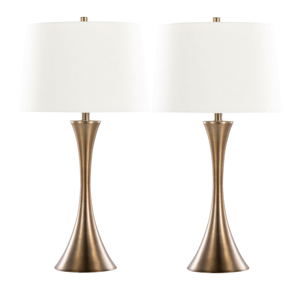 Lenuxe 29" Metal Table Lamp - Set of 2