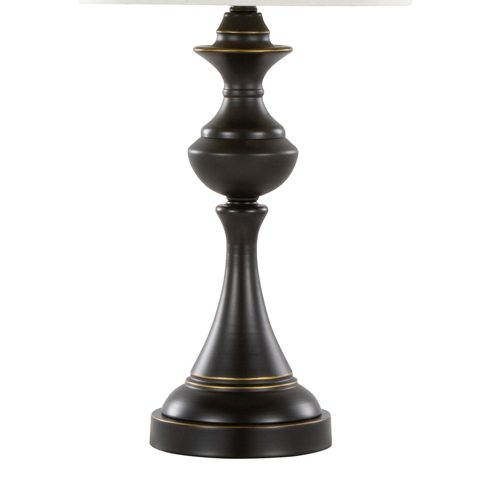 Montgomery 29" Metal Table Lamp with USB - Set of 2
