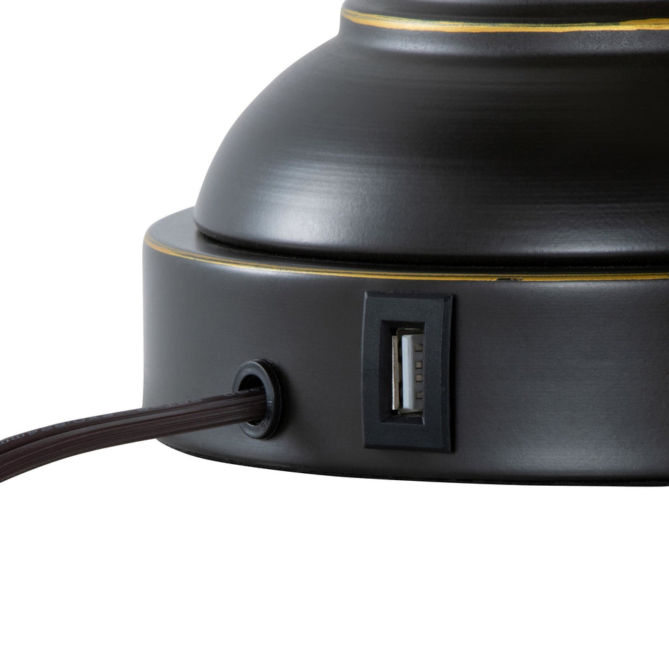 Montgomery 29" Metal Table Lamp with USB - Set of 2