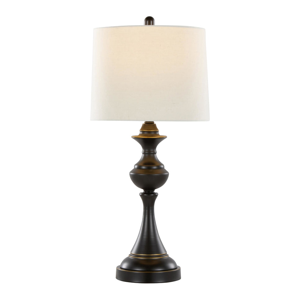Montgomery 29" Metal Table Lamp with USB - Set of 2