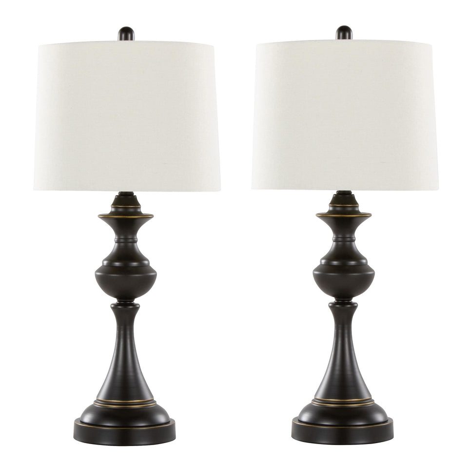 Montgomery 29" Metal Table Lamp with USB - Set of 2
