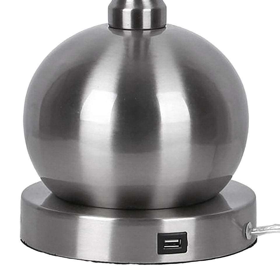 Jules 30" Metal Table Lamp with USB - Set of 2