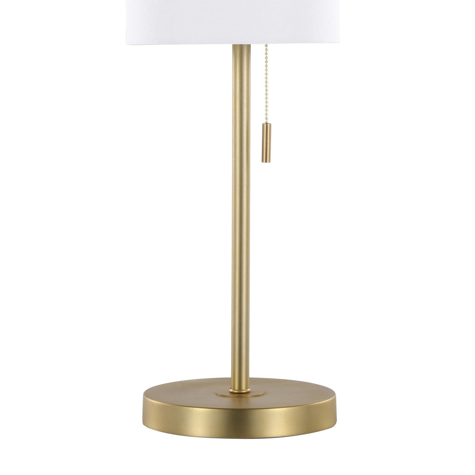 Bounty 32" Metal Buffet Lamp with USB - Set of 2