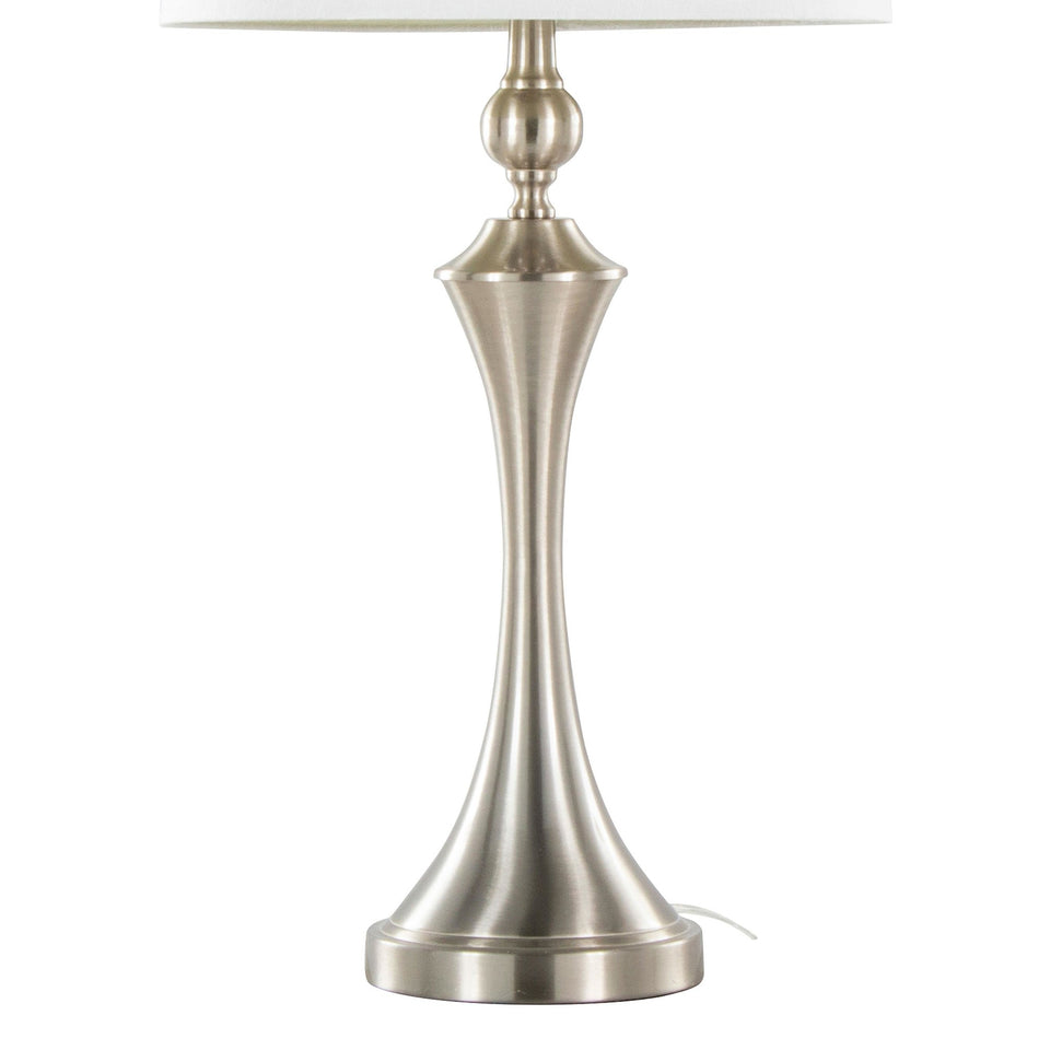 Flint 30" Metal Table Lamp with USB - Set of 2
