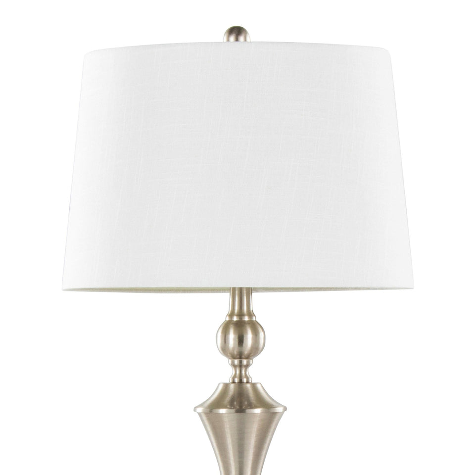 Flint 30" Metal Table Lamp with USB - Set of 2