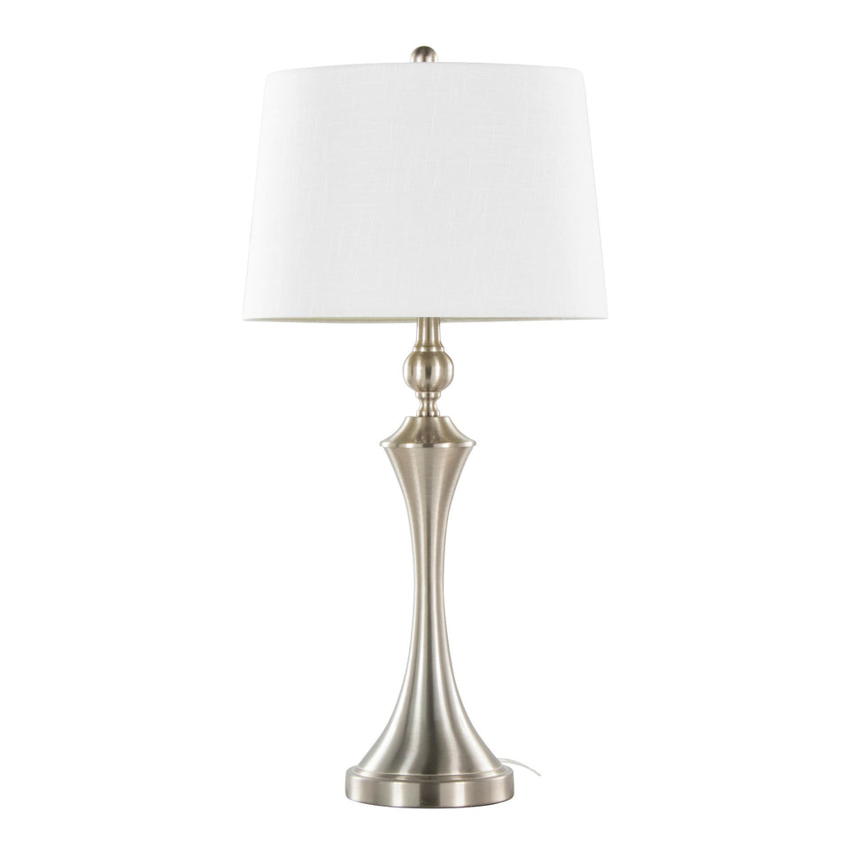 Flint 30" Metal Table Lamp with USB - Set of 2