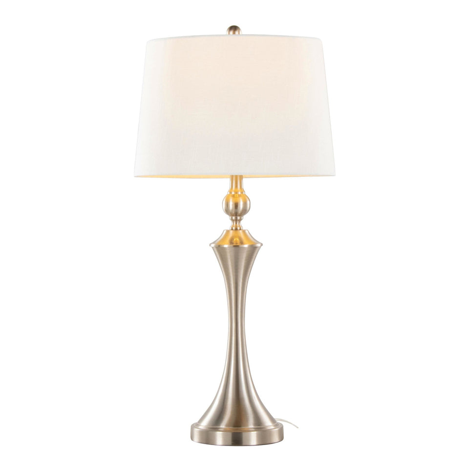 Flint 30" Metal Table Lamp with USB - Set of 2