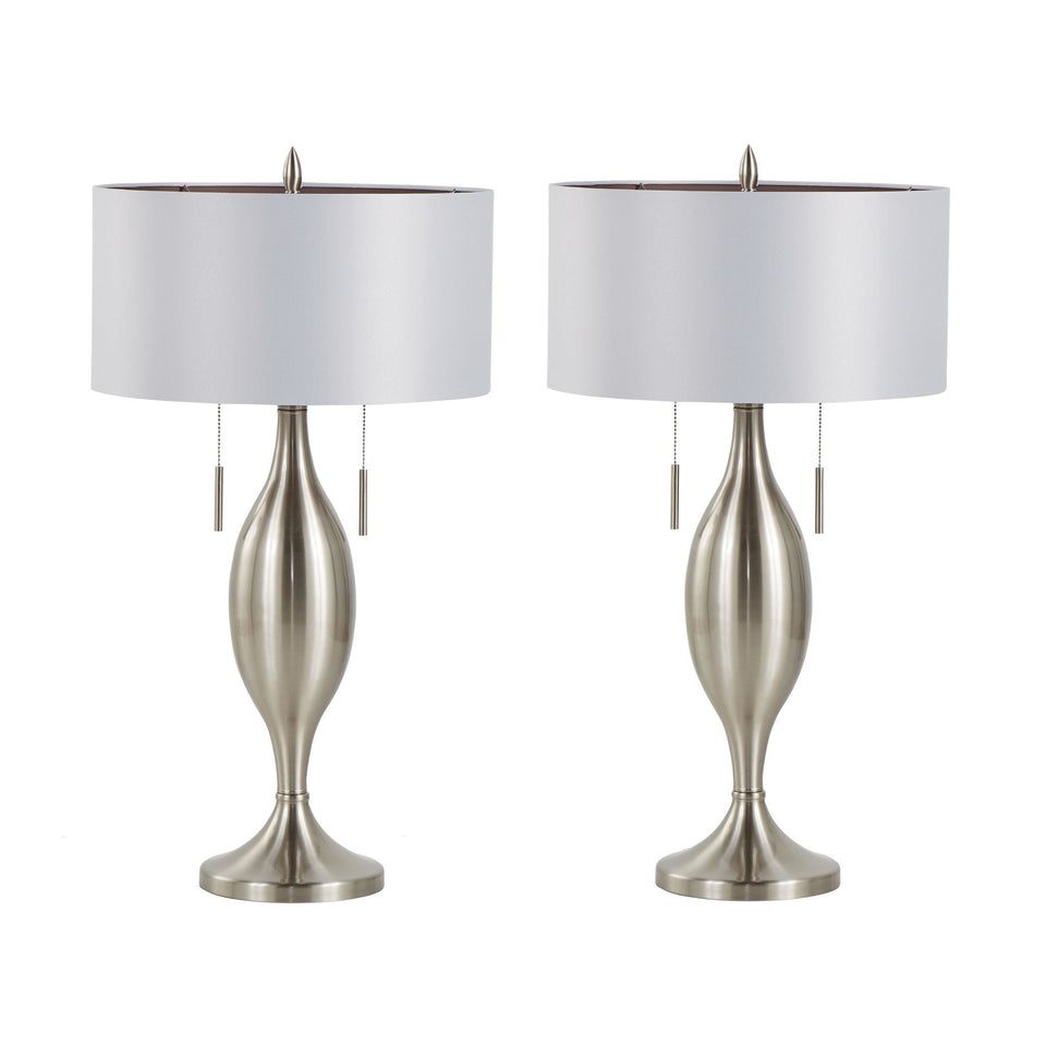 Anabelle 32" Metal Table Lamp - Set of 2