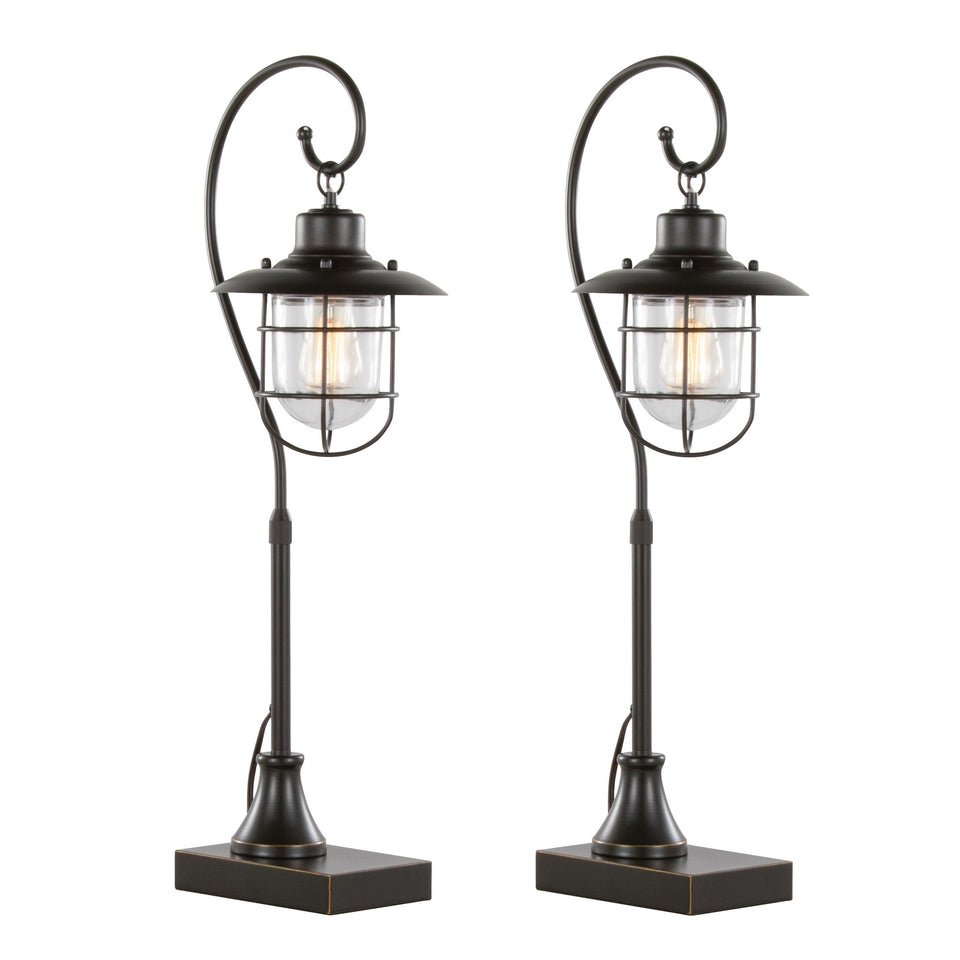 Landen 33" Metal Task Lamp - Set of 2