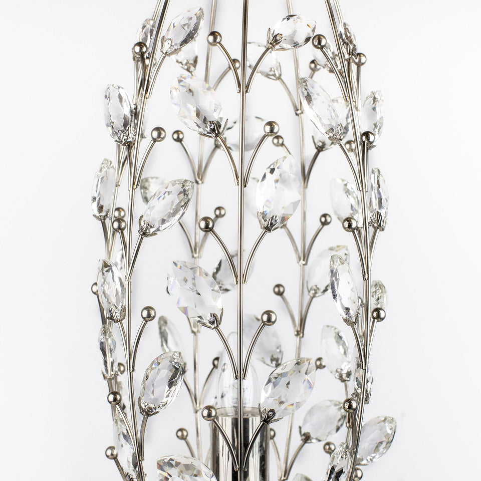 Crystal Buds 18" Metal Uplight