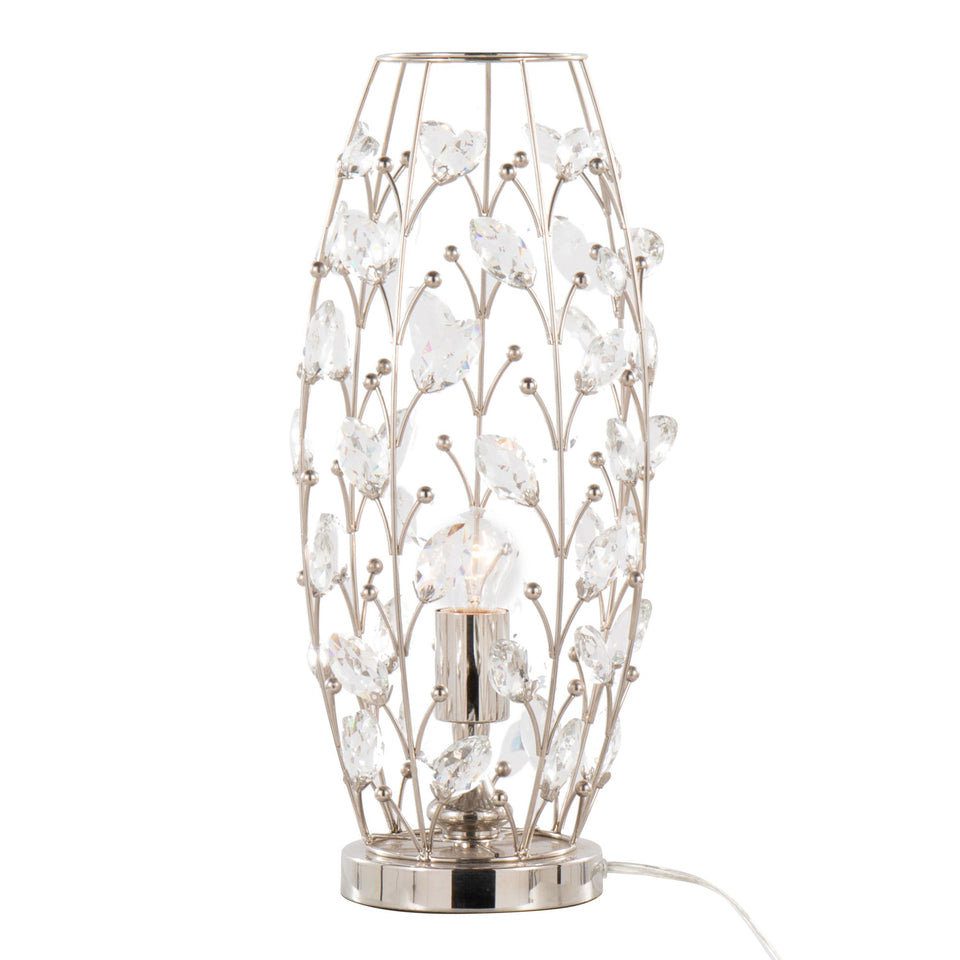 Crystal Buds 18" Metal Uplight