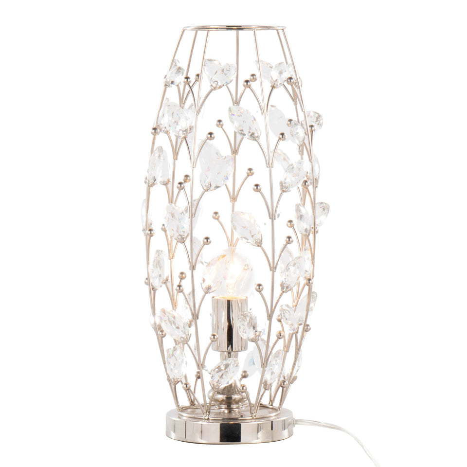 Crystal Buds 18" Metal Uplight