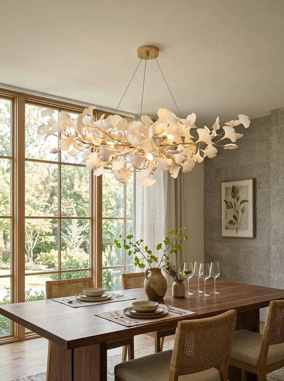 Gingko Ceramic Chandelier B