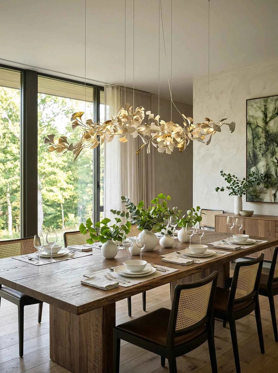 Gingko Ceramic Chandelier E