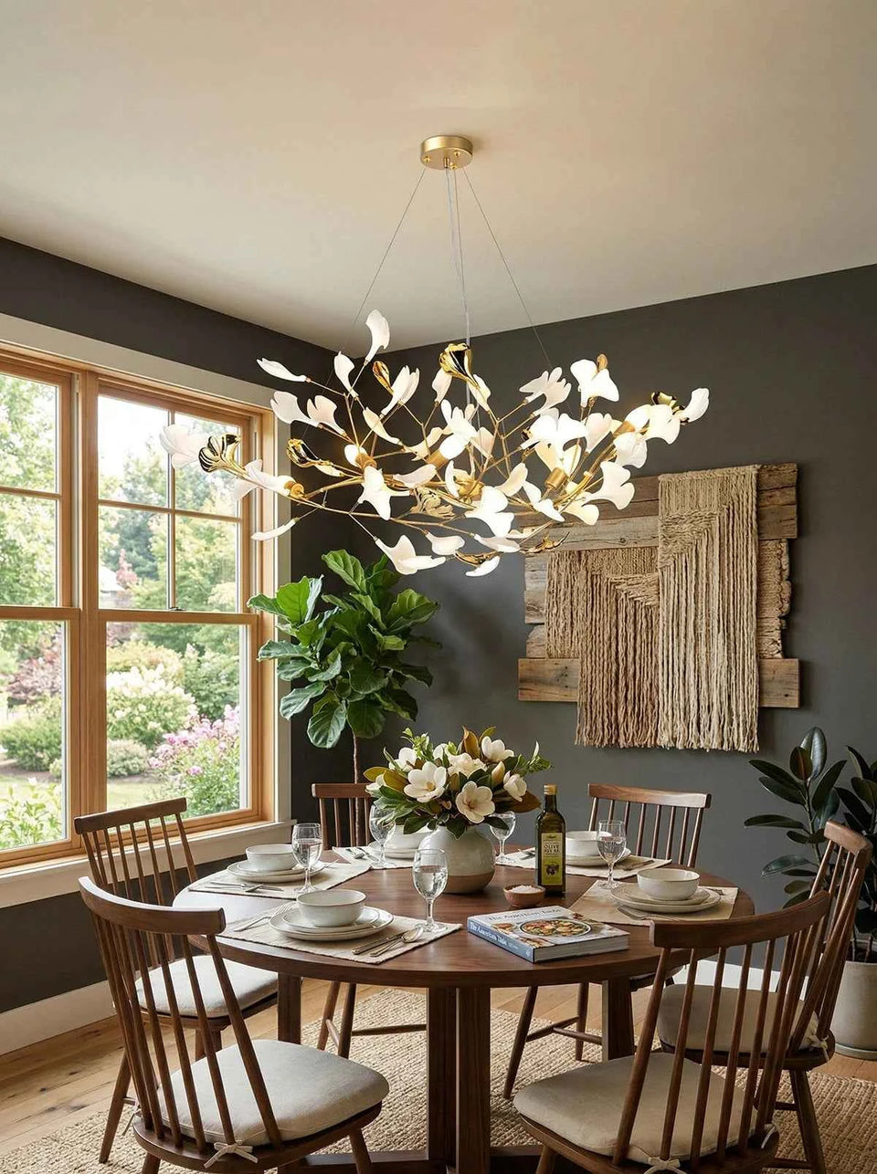 Gingko Ceramic Chandelier S