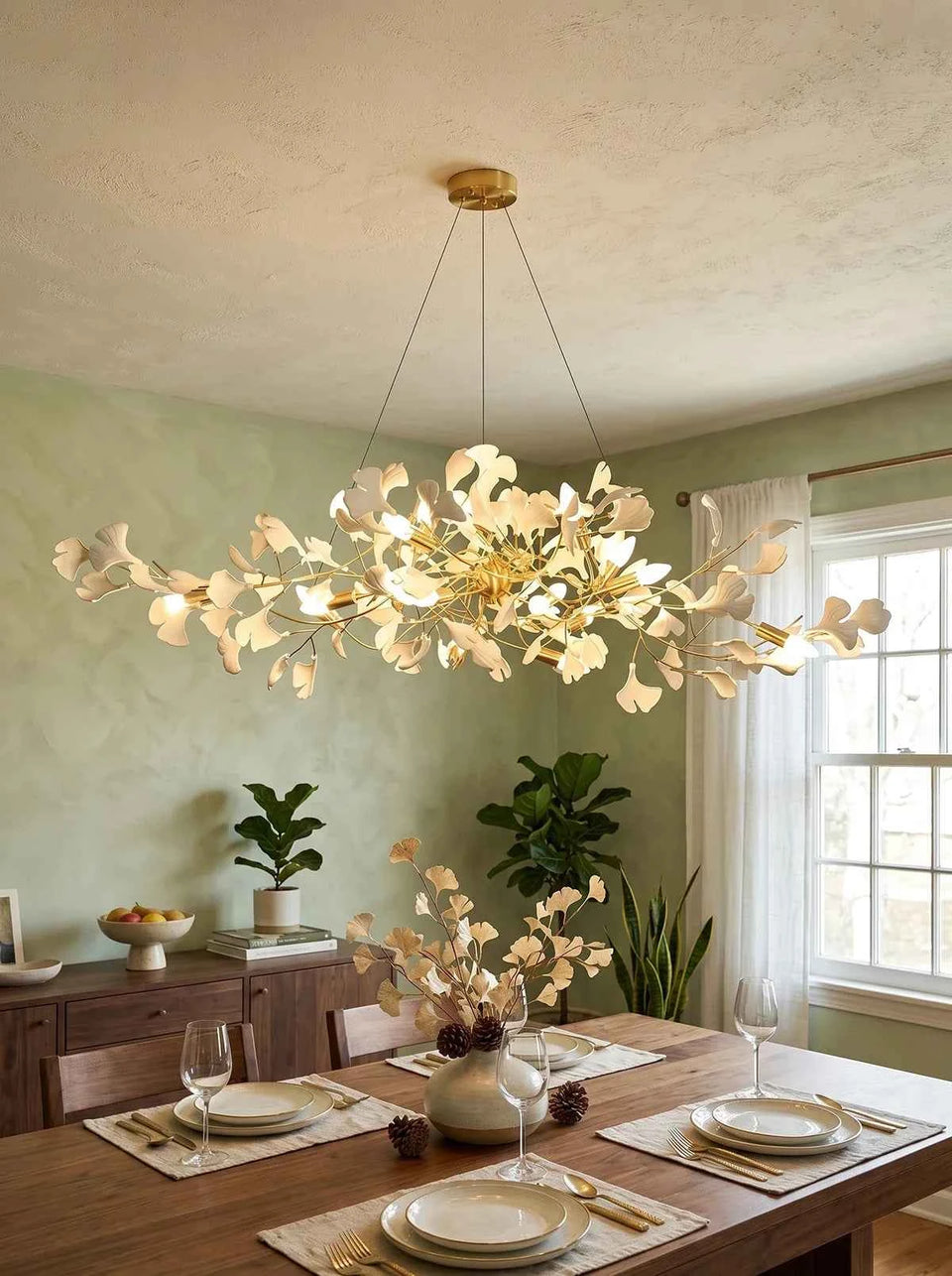 Gingko Chandelier I