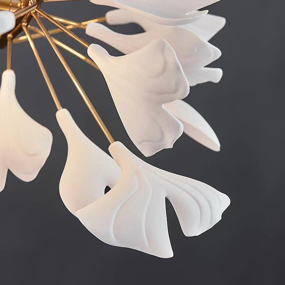 Gingko Ceramic Chandelier M