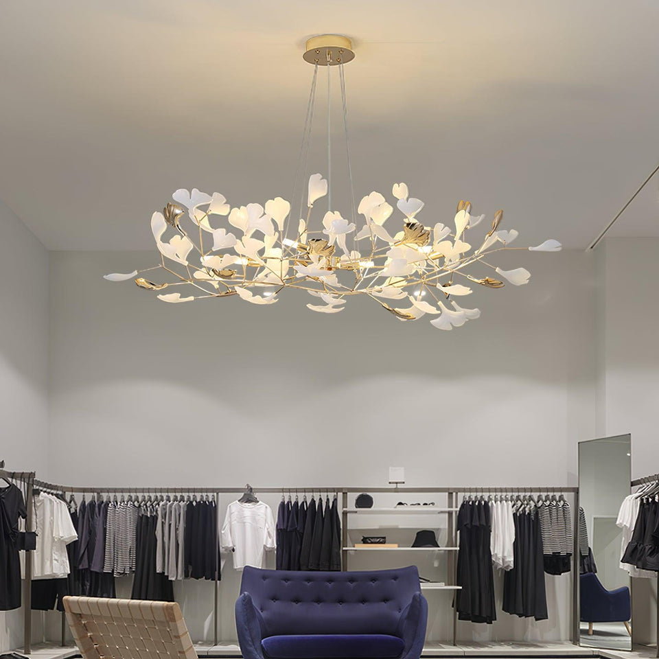 Gingko Ceramic Chandelier N