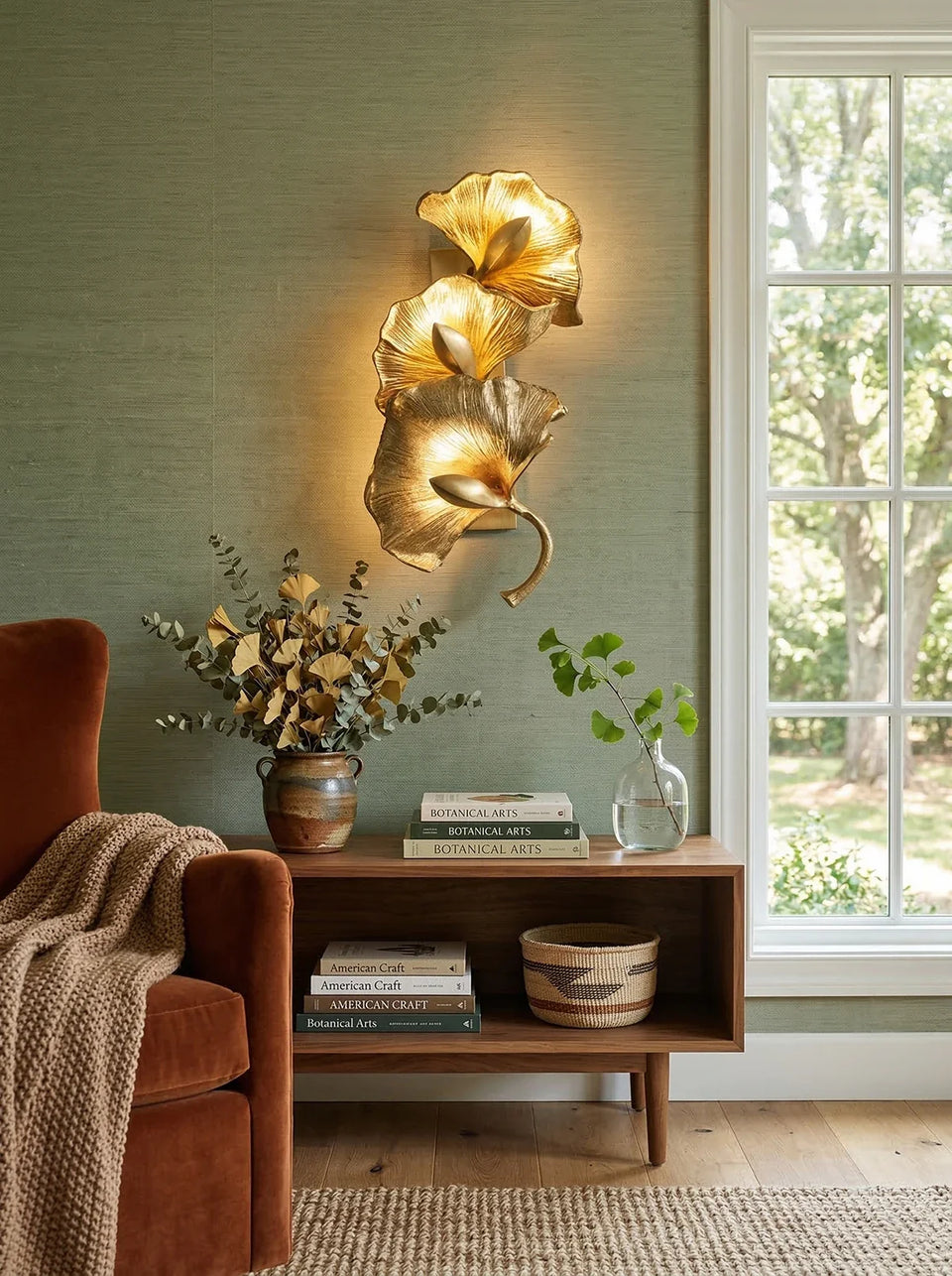 Ginkgo Leaf Wall Lamp