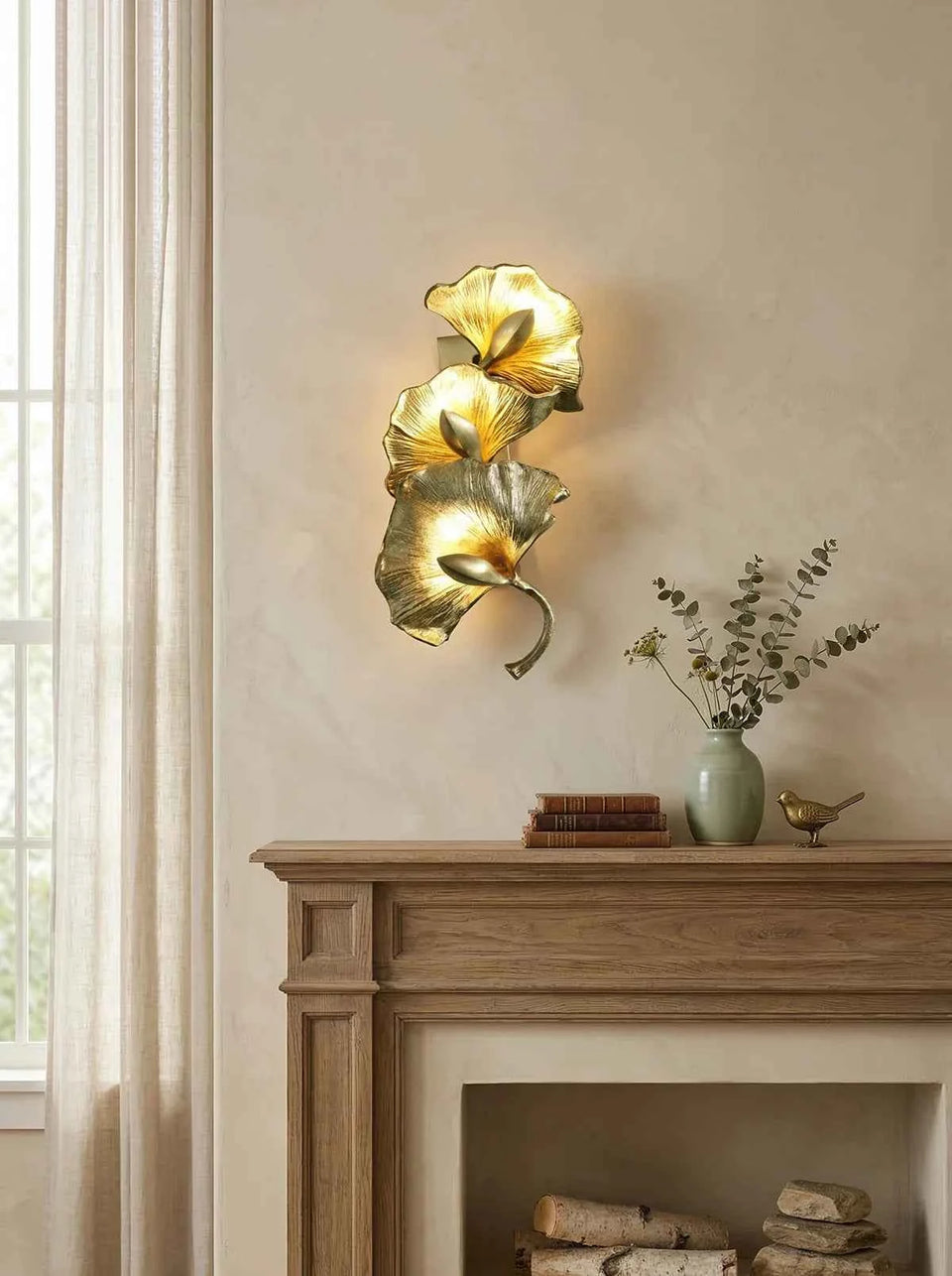 Ginkgo Leaf Wall Lamp