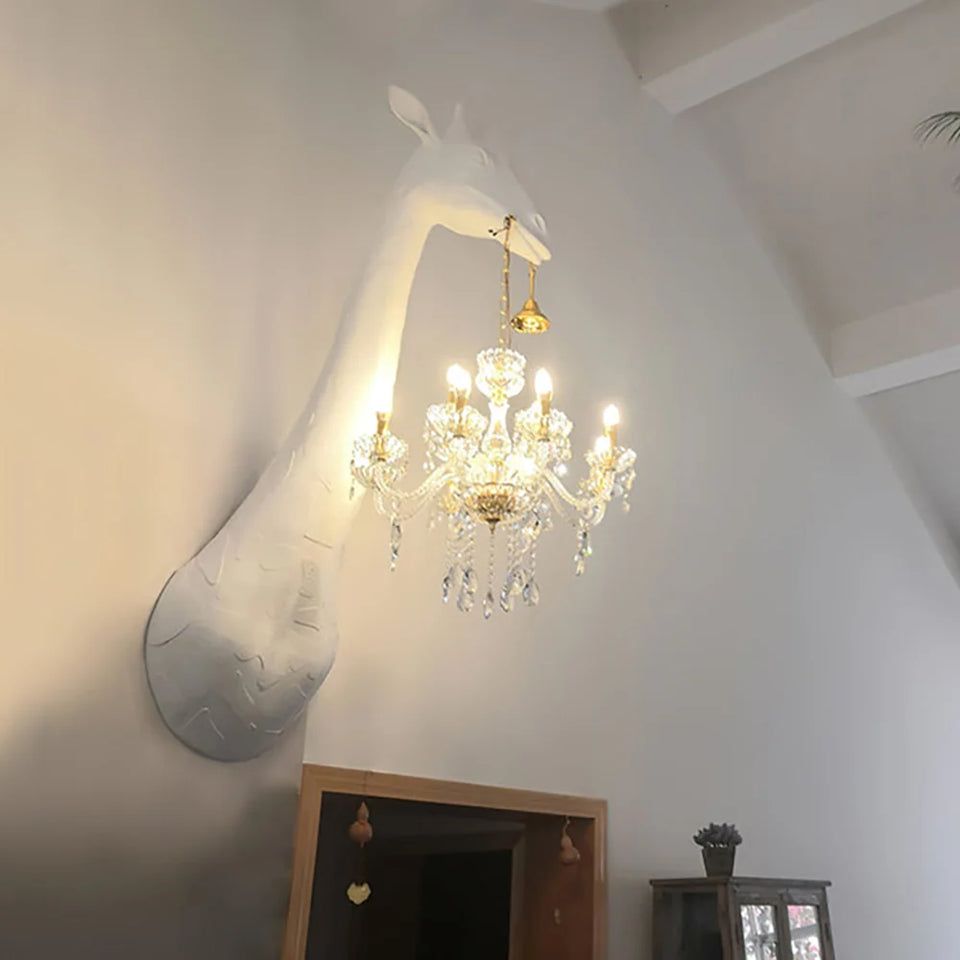 Giraffe Sculpture Wall Lamp