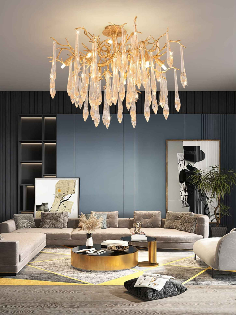 Glamour Glaze Chandelier