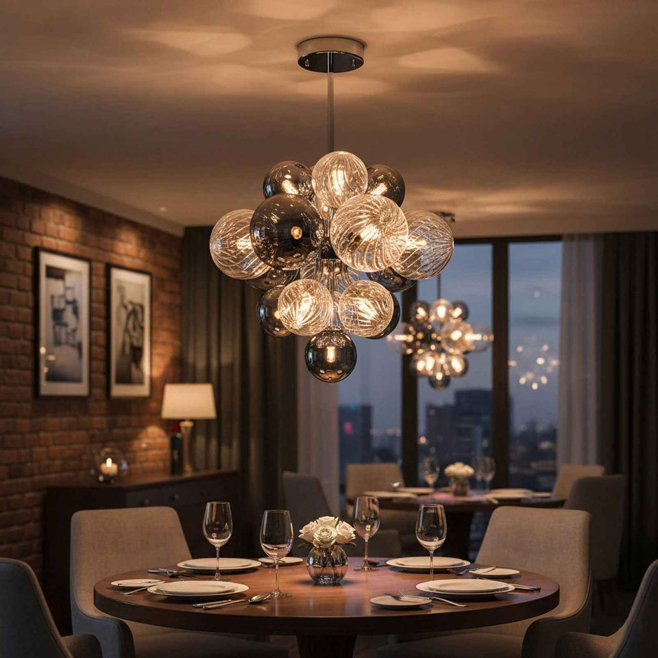 Glass Bubble Chandelier