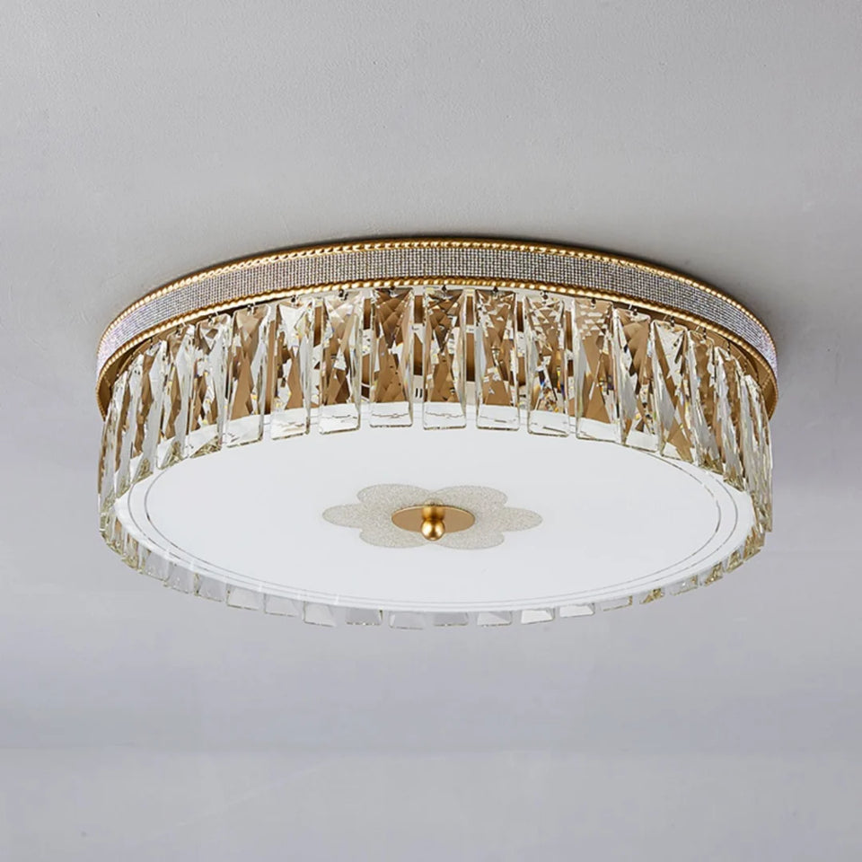 Golden Crystal Ceiling Lamp