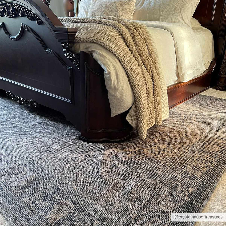 Greenpoint Dusty Blue Washable Rug