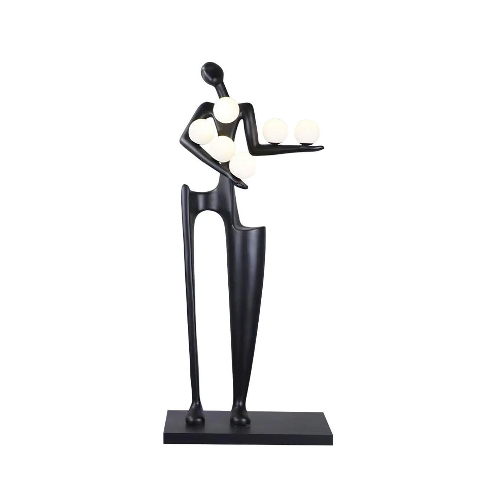 Greeter Sculpture Figure Floor Lamp
