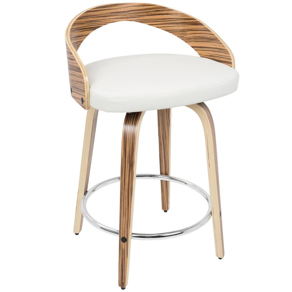 Grotto 24" Fixed-Height Counter Stool - Set of 2